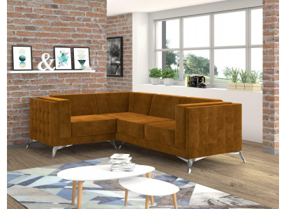 Hoekbank L-vormig designbank Bank Bekleding Zitgroep Stof Woonlandschap
