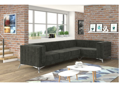 Hoekbank Chesterfield Bankstel Bank Woongroep Decor L-vorm