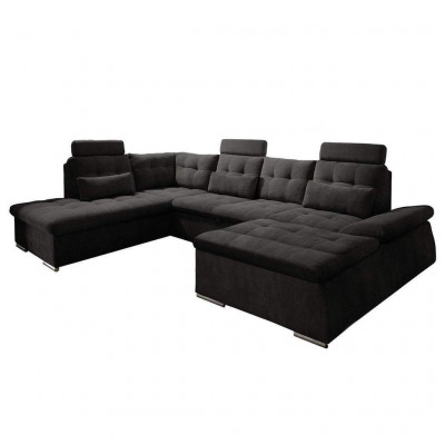 Hoekbank U-vorm Bank Design Bekleding Modern Textiel Opbergbox Slaapfunctie