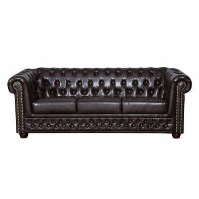 Chesterfield bankstel bank 3+1+1 bank stof set banken sofa's Yorki Nieuw.