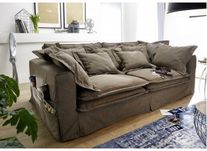 Bankstel 4-zits stoffen bankstellen Luxe designer bank Banken grote kussens Lümmel
