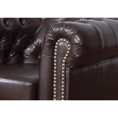 Chesterfield leren bankstel bank bank bank bank bank zitbank bankstel nieuw