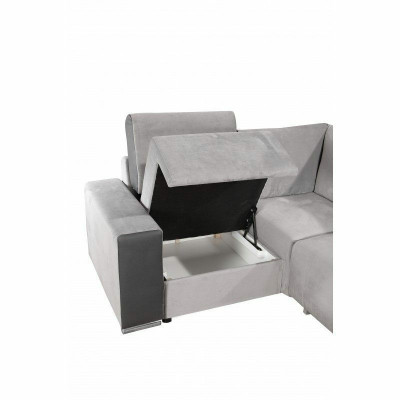 Ontwerp hoekbankbankbank met bekleding, zitbankhoeken banken met bedfunctie slaapbank.