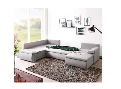 Stof U-vorm bankwoonlandschap hoekbank set modern design bankstel