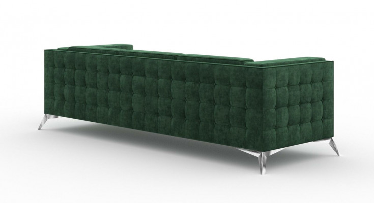 Driepersoons 3-zits bank gestoffeerde bank van textiel Chesterfield bankstel