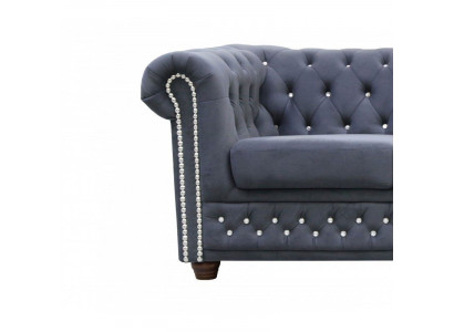 Chesterfield bankstel bank bekleding kristalstenen lederen set 3+2 bank Chesterfield bankstel bank bekleding kristalstenen lederen set 3+2 bank