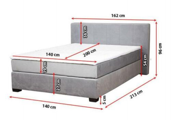 Designer gestoffeerd bed bedden stoffen bed tweepersoonsbed echtelijk bed boxspring.