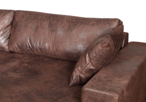 Grote bank bank hoekbank vintage xxl gestoffeerde hoekbank woonlandschap.