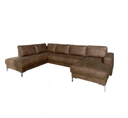 Hoekbank U-vorm landelijke inrichting sofa bankstel vintage