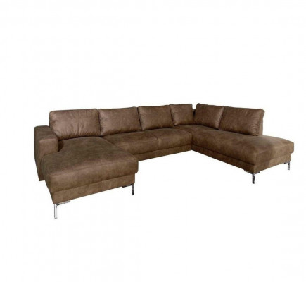 Hoekbank U-vorm landelijke inrichting sofa bankstel vintage