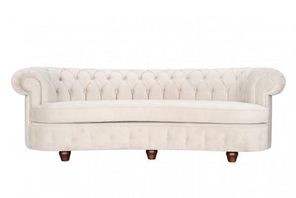 Chesterfield 3-zits designer gestoffeerde bank bank banken banken textiel stof Nieuw