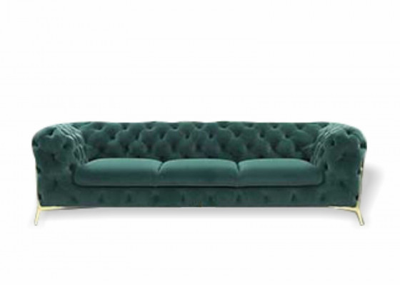 Bankstel 3-zits designbanken gestoffeerde banken leer ontspanning Chesterfield zitmeubelen