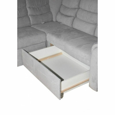 Slaapbank Uitschuifbare Bank Stof Hoekbank Bekleding Hoek Textiel Bankstellen Verso