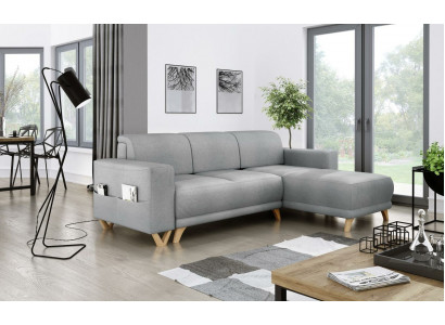 Ontwerp hoekbank L-vorm bank slaapbank slaapbank stofbekleding