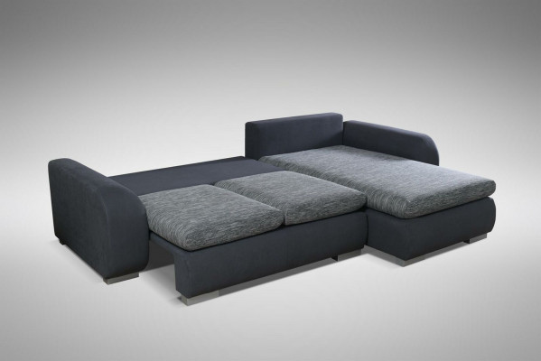 Hoekbank Bedfunctie Bank Grijze Bekleding Banken Textiel Bankstellen Sofa
