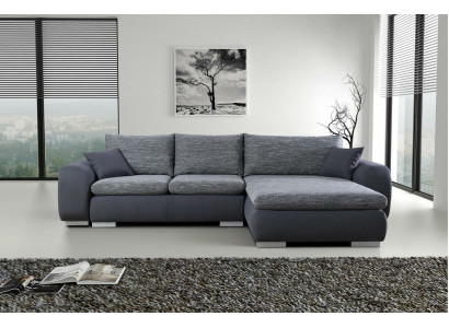 Hoekbank Bedfunctie Bank Grijze Bekleding Banken Textiel Bankstellen Sofa