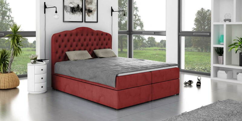 Ontwerper bed Chesterfield Hotelbedden Tweepersoons Slaapkamer Luxe