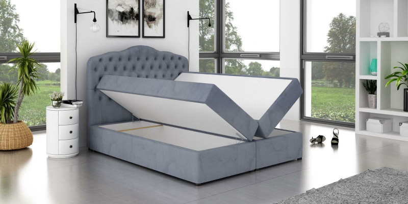 Ontwerper bed Chesterfield Hotelbedden Tweepersoons Slaapkamer Luxe