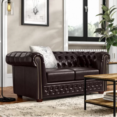 Chesterfield bankstel 2+1 zits designbank gestoffeerde banken modern