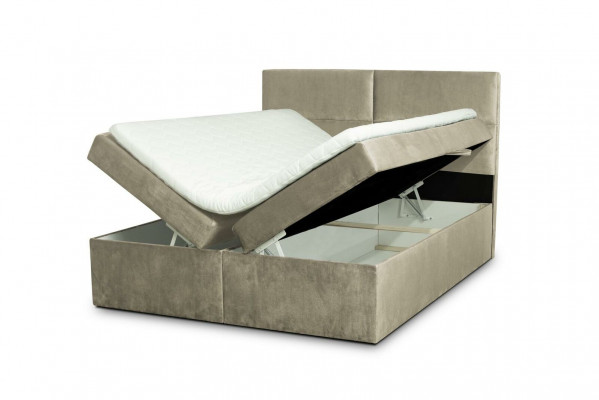 Bed met bekleding Design bed Slaapkamer Textiel Lederen bekleding Hotelbedden Boxspring