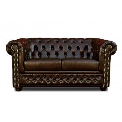 Chesterfield Sofa York 2-zits met slaapfunctie Bank Bekledingsbanken Banken Nieuw