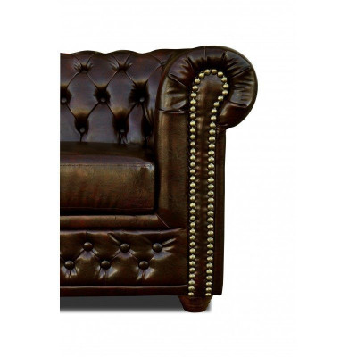 Chesterfield Sofa York 2-zits met slaapfunctie Bank Bekledingsbanken Banken Nieuw