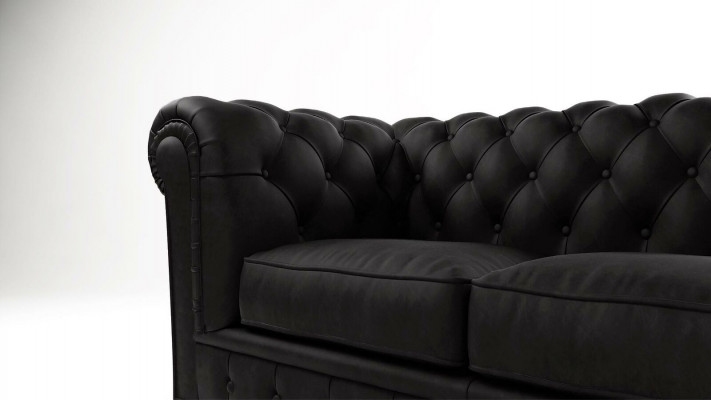 Design Chesterfield Bank 2-zitsbank Sofa Bekleding Lederen Banken Woonkamer