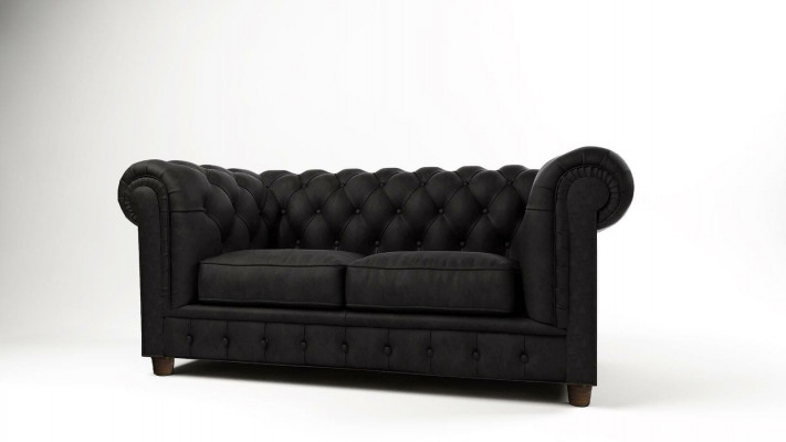 Design Chesterfield Bank 2-zitsbank Sofa Bekleding Lederen Banken Woonkamer