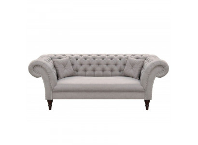 Chesterfield Design Bank Bekleding Leer Stof Bank Banken 3-zits Nieuw