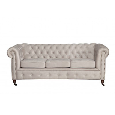 Ontwerp Klassieker Chesterfield Gestoffeerde Bankstel Bankstel 3-zits Leren Bank Nieuw.