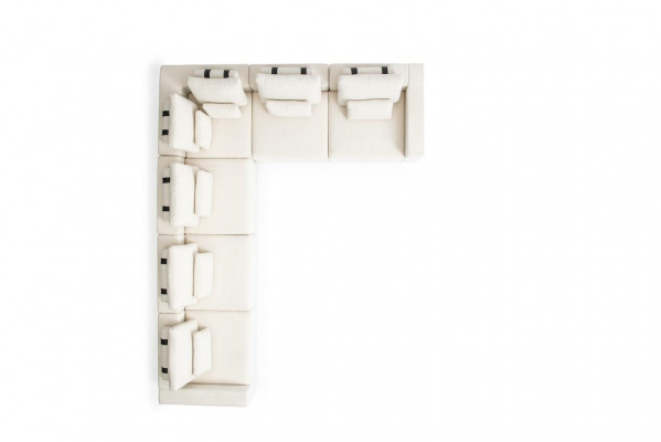 Sofagroep L-vormige designer gestoffeerde bank ontwerp fauteuil gestoffeerd meubilair hoekbank.