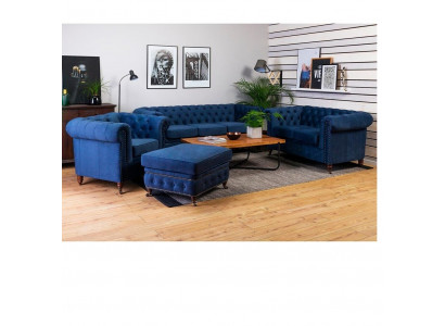 Chesterfield 3-zits bank bekleden bank zit woonkamer bank driezitter nieuw