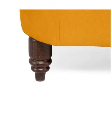 Klassieke Chesterfield meubels Driezitsbank Stoffen bankstel Luxe design Oranje