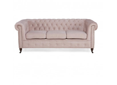 Klassieke Chesterfield meubels 3-zits bank Stoffen bank Stijlvol ontwerp Nieuw.