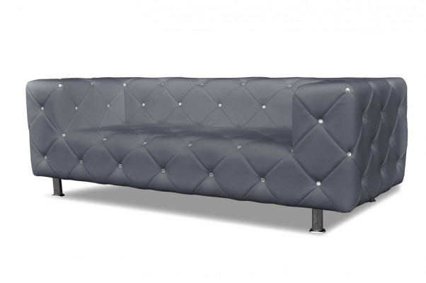 Driepersoons bank gestoffeerde ontwerp bank 3-zits banken kamer Chesterfield grijs Nieuw