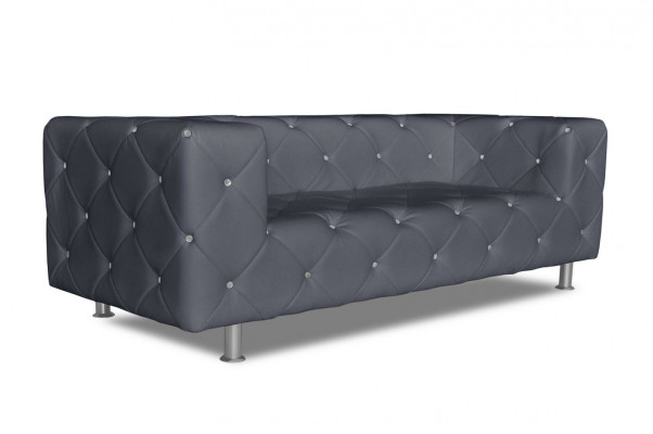 Driepersoons bank gestoffeerde ontwerp bank 3-zits banken kamer Chesterfield grijs Nieuw