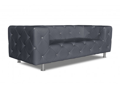 Driepersoons bank gestoffeerde ontwerp bank 3-zits banken kamer Chesterfield grijs Nieuw