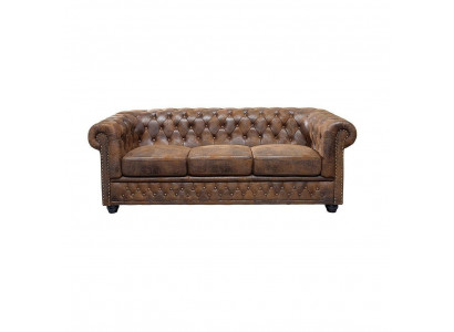 Bank Bekleding Bankstel Stof Chesterfield Bankstel 3-Zitsbank Driepersoons