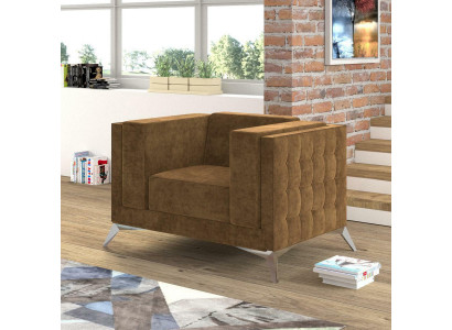 Chesterfield fauteuil tv bank 1-zits bank stoffen banken bekleding textiel