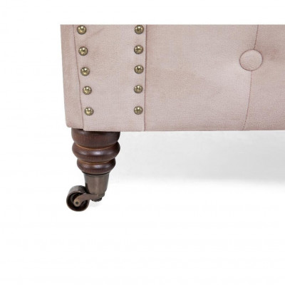 Luxe 2-zits bank gestoffeerde bank van textiel stof Bankstel Chesterfield Nieuw