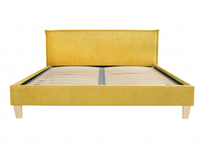 Tweepersoonsbed Bed Bedden Bekleding Slaapkamer Bedlade Huwelijk Geel Textiel Stof