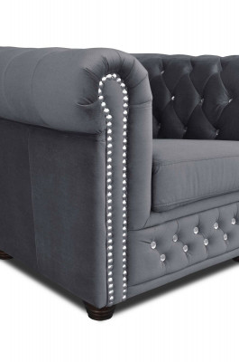 Chesterfield textiel bankstel gestoffeerd 2-zits banken bankstellen zwarte tweezitter nieuw  Chesterfield textiel bankstel gestoffeerd 2-zits banken bankstellen zwarte tweezitter nieuw