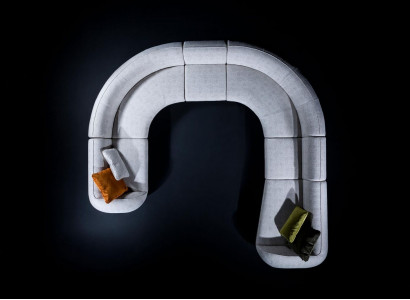 Zitbank in U-vorm woonlandschap woonkamerset luxe bank modern