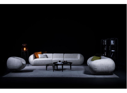 Luxe loungeset bankstel set vijfzits driepersoons fauteuil set modern