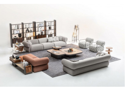 Grote bankstel woonkamer bank vijfzits woonlandschap fauteuil 5-delig