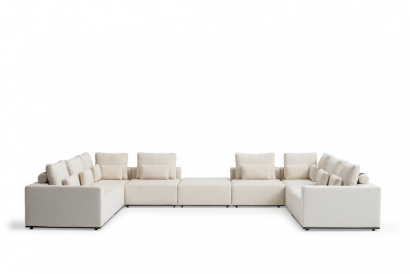 Hoekbank L-vorm Woonkamer Bank Textiel Meubel Ontwerp Modern Sofa met bekleding
