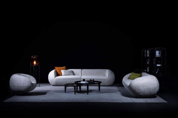 Sofaset Driepersoons fauteuil Moderne woonkamermeubels Gestoffeerde bankstel