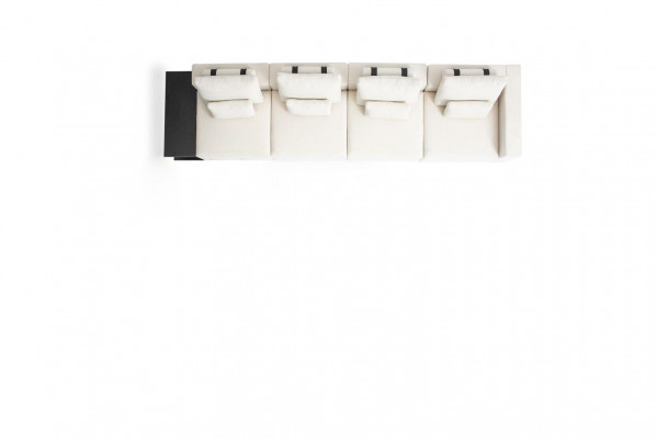 Witte vijfzits woonkamerbank van textielmeubels Moderne banken Design