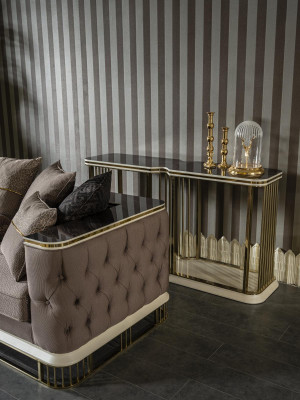 Driepersoonsbank Bank Woonkamer Meubels Luxe Banken Bankstellen Metaal Textiel