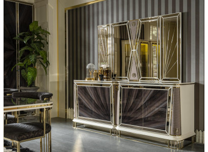 Luxe dressoir buffet sideboard metaal goud kast Edle dressoirs Nieuw